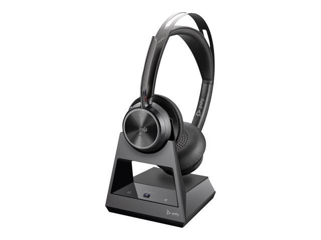 Poly Voyager Focus 2-M Microsoft Teams Certified With Charge Stand Headset - Google Assistant, Siri - Stereo - USB Type C - Wired/Wireless - Bluetooth
