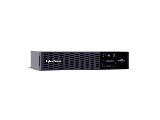 CyberPower PR1000RT2UC Smart App Sinewave UPS Systems - 1000VA/1000W, 120 VAC, NEMA 5-15P, 2U, Rack / Tower, Sine Wave, 8 Outlets, LCD, PowerPanel...