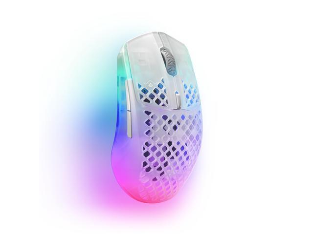SteelSeries - Aerox 3 Super Light Honeycomb Wireless RGB Optical Gaming Mouse - Wireless - Ghost Edition - image 7