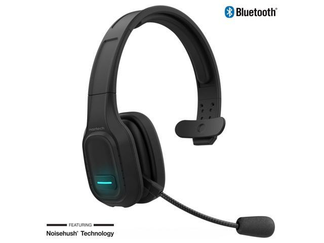 wireless bluetooth headset with mic, naztech nxt-700 pro home/office headset with noise cancelling mic, all day comfort, 32hr talk time for...