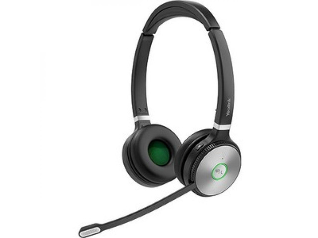 Yealink WH62 Dual Headset - Stereo - USB 2.0 - Wired/Wireless - DECT - 524.9 ft - 32 Ohm - 20 Hz - 10 kHz - Over-the-head - Binaural - Ear-cup -...