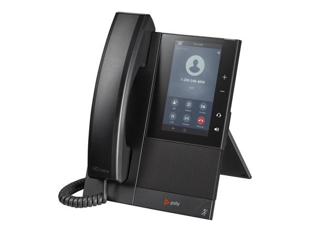 HP Poly CCX 505 IP Phone Wi-Fi, Bluetooth Desktop Wall Mountable Black 84C16AA#ABA