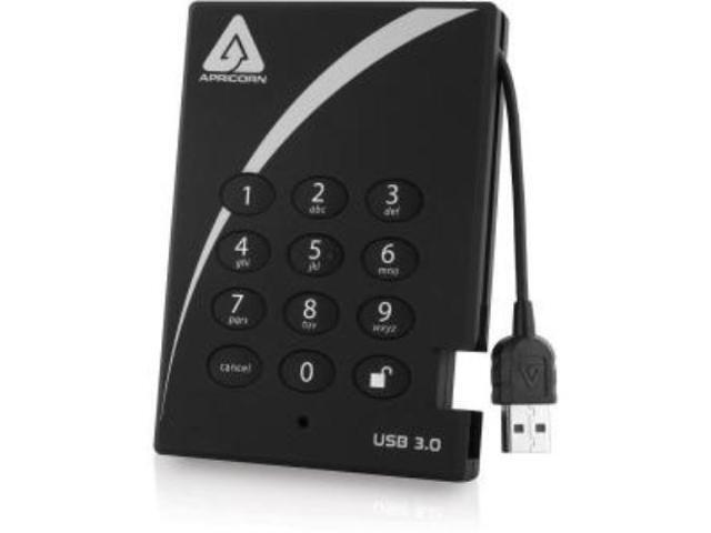 Apricorn Aegis Padlock A25-3PL256-S2000 2TB USB 3.0 External Solid State Drive
