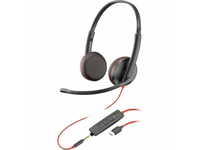 Poly Blackwire C3225 Headset - Microsoft Teams Certification - Stereo - Mini-phone (3.5mm), USB Type C - Wired - 32 Ohm - 20 Hz - 20 kHz -...