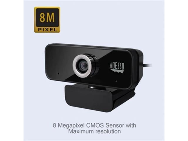 Adesso CyberTrack 6S Webcam - 8 Megapixel - 30 fps - USB 2.0 - TAA Compliant