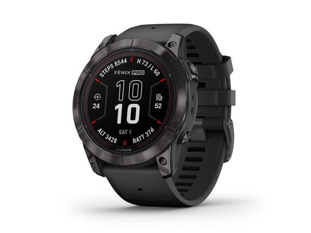 Garmin - fenix 7X Pro Sapphire Solar GPS Smartwatch 51 mm Fiber-reinforced polymer - Carbon Gray DLC Titanium - (2023) - image 5