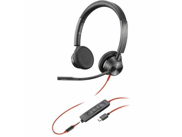 Poly Blackwire 3325 Microsoft Teams Certified USB-C Headset TAA - Microsoft Teams Certification - Stereo - USB Type C, Mini-phone (3.5mm) - Wired -...