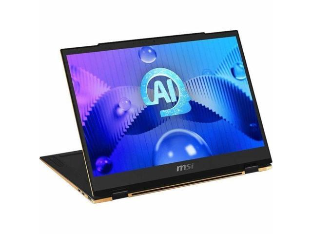 MSI - Summit E13 AI Evo A1M 2-in-1 13.3" Touch Screen Laptop - Intel Core Ultra 7 with 32GB Memory - 1 TB SSD - Ink Black, Black - image 9