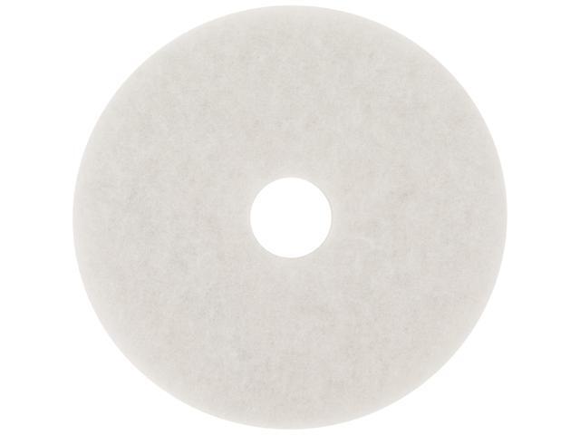 3M Super Polish Floor Pads 4100 27' Diameter White 5/Carton 20313