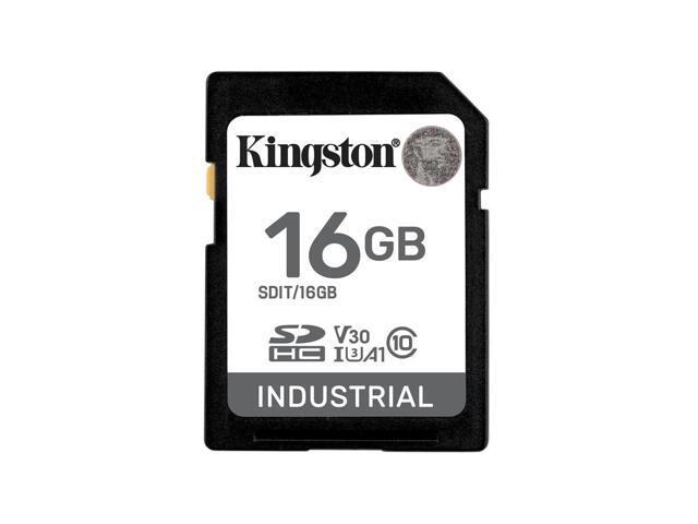 Kingston 16GB Industrial SD Memory Card UHS-I U3 V30 A1 Ideal for Extreme Conditions SDIT/16GB