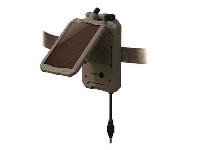 Stealth Cam Durable Sol-Pak Solar Battery Pack 12V Solar Power Panel, Rechargeable Battery & 10ft Insulated Cable Co