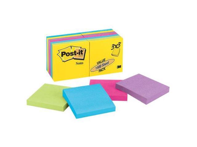 Post-it Notes - Original Pads in Jaipur Colors, 3 x 3, 100,Pad/14 Pads-Pack