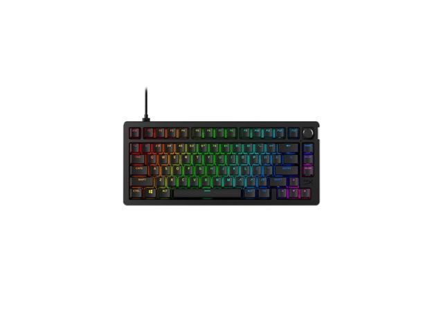 HyperX - Alloy Rise 75 75% Wired Mechanical Linear Switch Gaming Keyboard with RGB Lighting - Black - image 9
