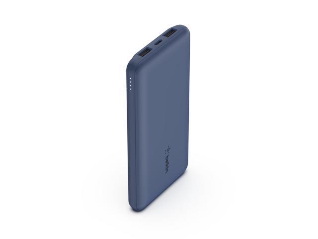Belkin BoostCharge USB-C Portable Charger 10K Power Bank With 1 USB-C Port and 2 USB-A Ports & Included USB-C To Cable, Blue