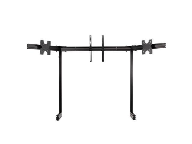 Next Level Racing Elite Free Standing Triple Monitor Stand- Black Edition - 21' to 65' Screen Support - 55.12' Height x 95.47' Width - Freestanding...