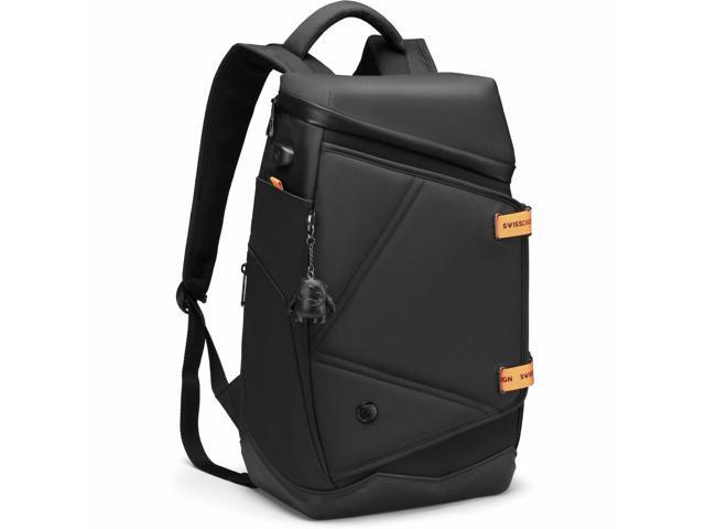 Swissdigital Design - SEON L+ TSA-Friendly Backpack With USB Charging Port RFID Protection and Fits Up to 16″ Laptop - Black - image 10