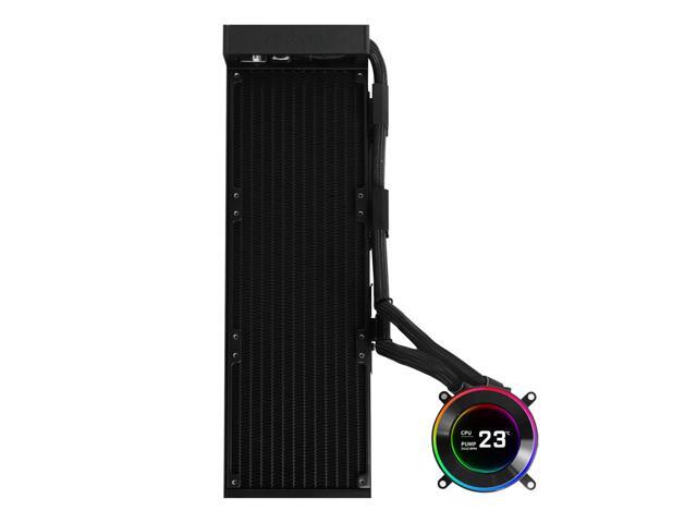 Lian Li Hydroshift II-C 360 Liquid CPU Cooler - Flexible Slide-Tube Clamp Coolant Pathway - 2.1 IPS LCD Screen - 3 Control Mode - Fits Most PC Fans...