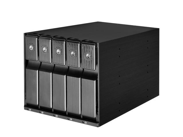 SilverStone FS305B-12G Three 5.25' device bay to five 3.5' SAS-12G / SATA-6Gbit/s Trayless Hot-Swap Cage
