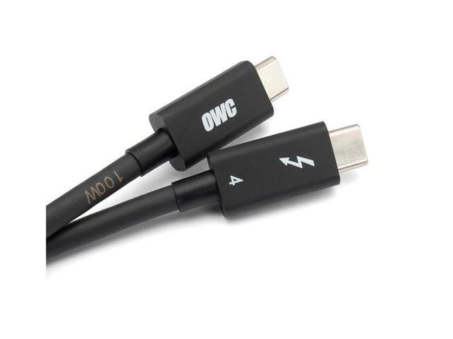 owc thunderbolt 4 cable, thunderbolt certified, 0.72 meter (2.36 ft), 40 gb/s data transfer, 100w power charging, compatible with thunderbolt 4,...