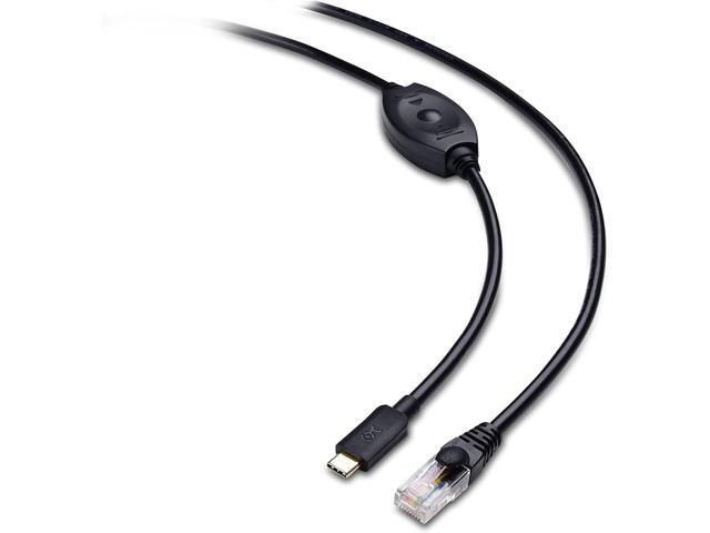 cable matters usb c to rj45 console cable for windows and macbook pro (compatible cisco console cable, rollover cable) with ftd
