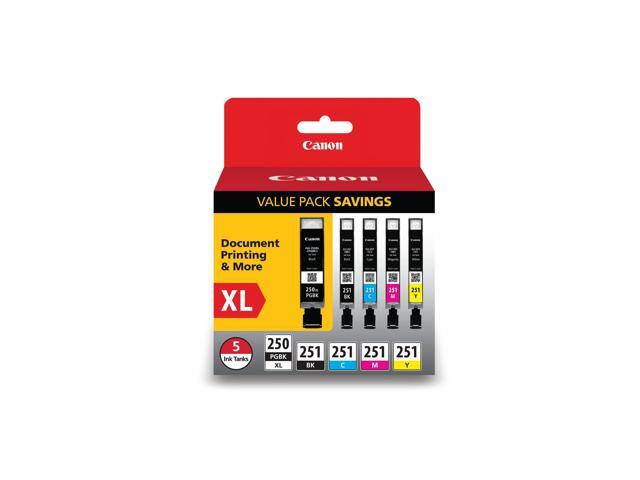 Canon - 250 XL/CLI-251 5-Pack Special Edition Ink Cartridges - Black/Cyan/Magenta/Yellow - image 7