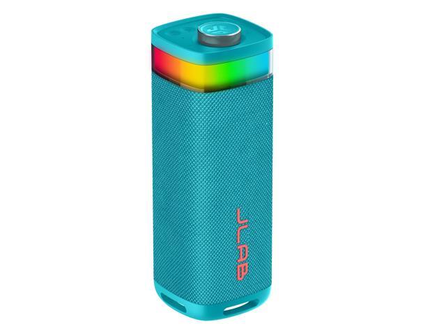 JLab JBuds Party Portable Bluetooth Speaker System - 30 W RMS - Cyan - 60 Hz to 20 kHz - Battery Rechargeable