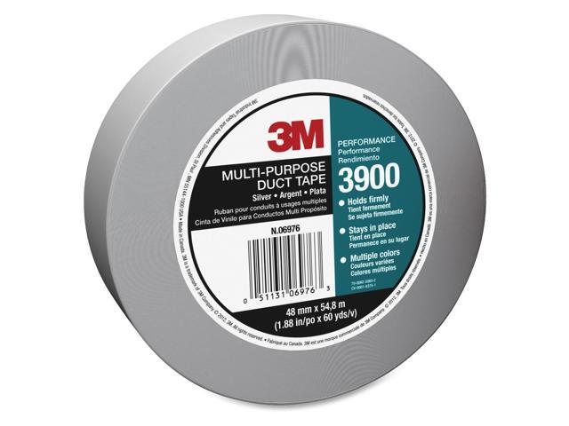 3m Multi-purpose Utility Grade Duct Tape - 2' Width X 59.93 Yd Length - Easy Tear, Reinforced, Laminated - Silver (3900ct)