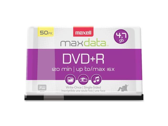 Maxell DVD Recordable Media - DVD+R - 16x - 4.70 GB - 50 Pack Spindle