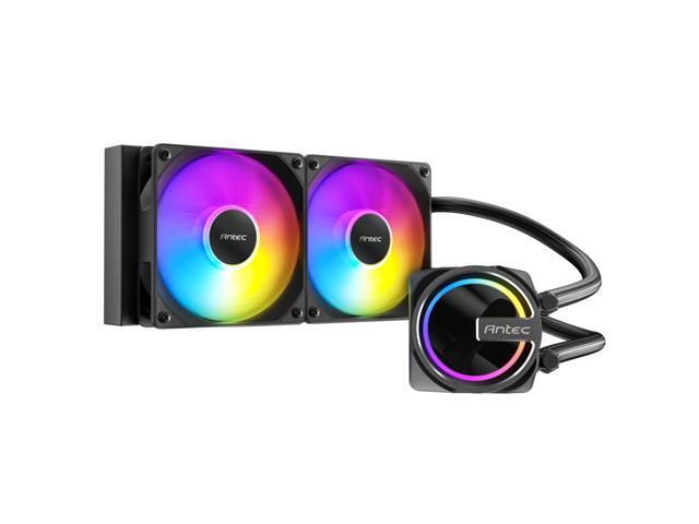 Antec Skeleton 240 ARGB Liquid CPU Cooler, 240mm Radiator, 2 x 120mm PWM ARGB Fans, Hydraulic Bearing, Copper Base, Intel LGA 115X/1200/1700/20XX,...