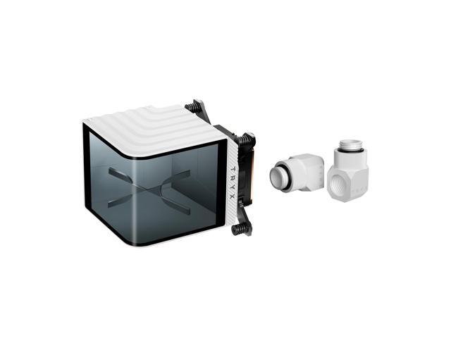 TRYX Panorama CPU Water Block White 6.67'' AMOLED Curved Screen 3D Anamorphic Effect Display 2K@60Hz Customizable Content for Intel LGA...