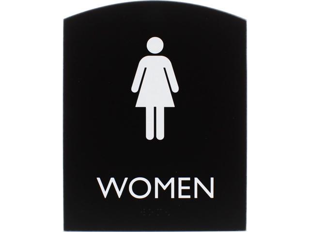 Lorell Sign, Women, 6-4/5'Wx8-1/2'Lx4/5'H, Black (LLR02674)
