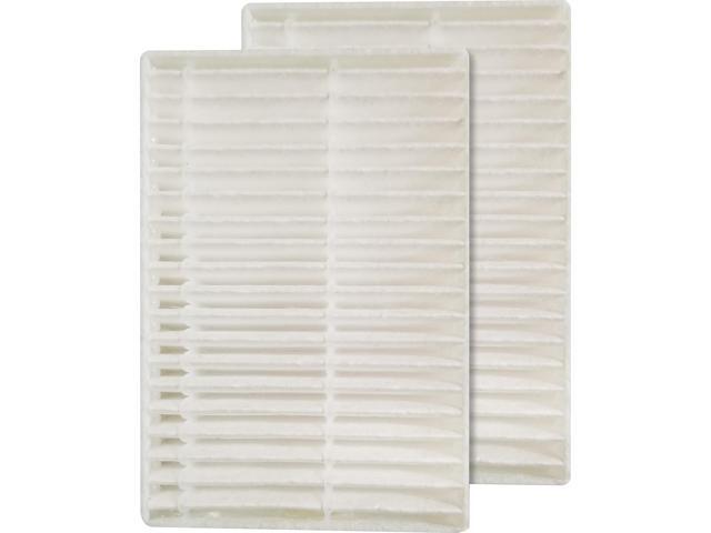 Lorell Air Filter, Hepa, 2-1/4'Wx3-1/4'Lx1/2'H, 2/Pk, Black (LLR03147)
