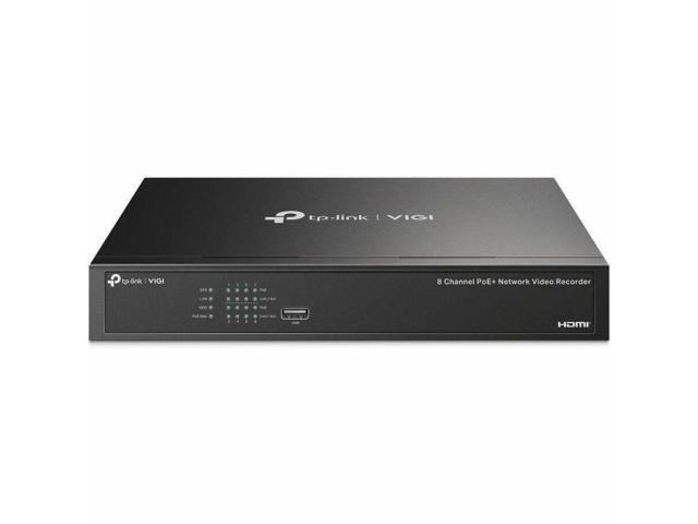 TP Link VIGI NVR1008H-8MP - VIGI 8 Channel PoE Network Video Recorder - Network Video Recorder - HDMI - 4K Recording