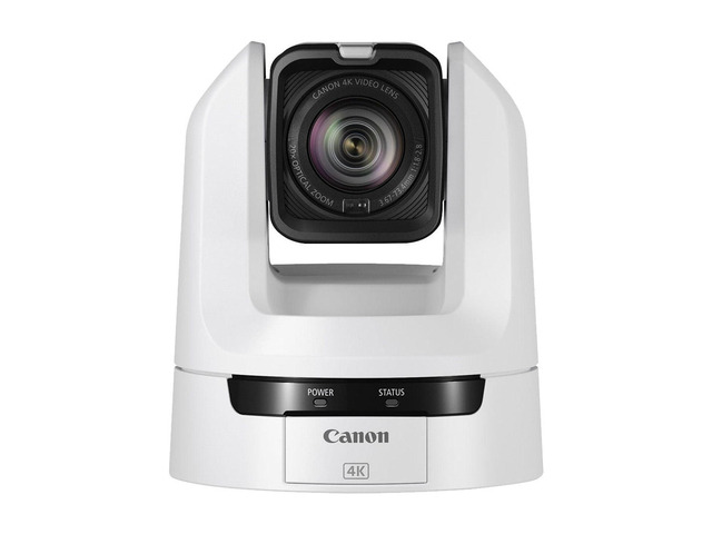 Canon CR-N100 PTZ Camera (White), 20x Optical Zoom, 4K UHD Video, Professional Productions, House of Worship, Education, Broadcast, Corporate, Events
