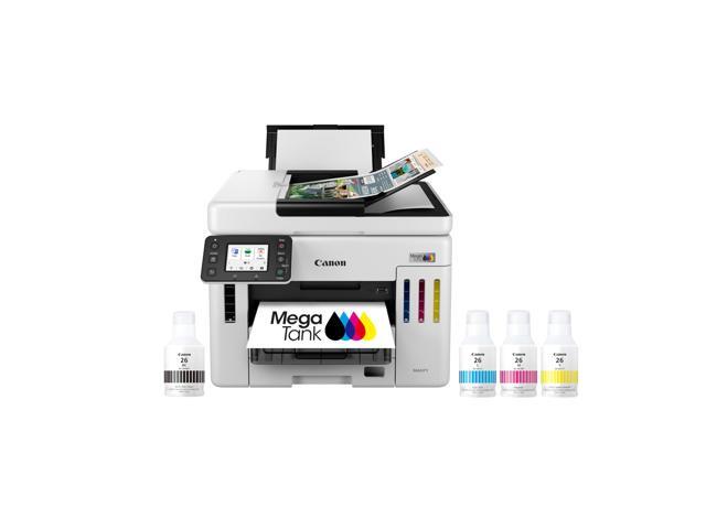 Canon - Megatank GX7120 Wireless All-In-One Supertank Inkjet Printer with Fax - White - image 7