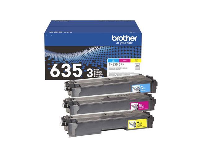 Brother - Genuine TN635 3PK 3-Pack of Standard Yield Cyan, Magenta, and Yellow Toner Cartridges - Cyan/Magenta/Yellow - image 8