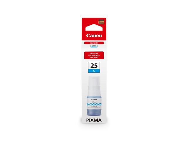 Canon GI-25 Genuine Cyan Ink Bottle, Compatible with Megatank GX2020, and GX1020 Printers