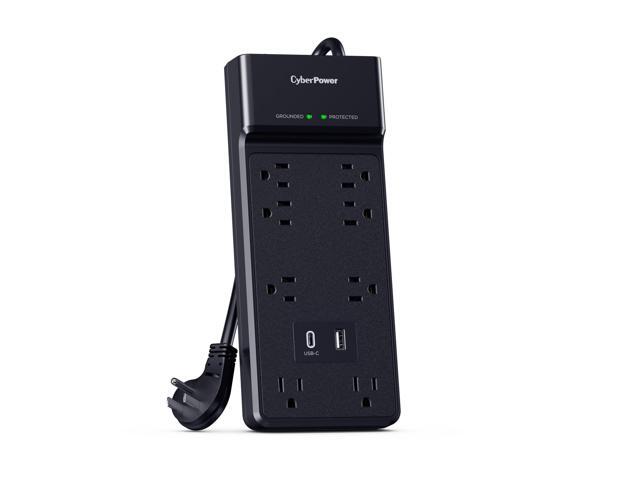 CyberPower CSP806UC18 8-Outlet Home/Office Surge Protector w/USB-A & USB-C Port