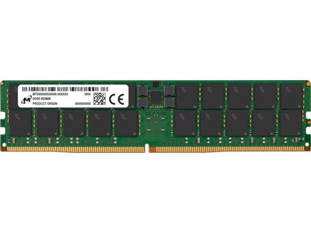 Crucial 64GB DDR5 RDIMM 2Rx4 6400 CL52 (16Gbit) (Single Pack) - MTC40F2046S1RC64BR