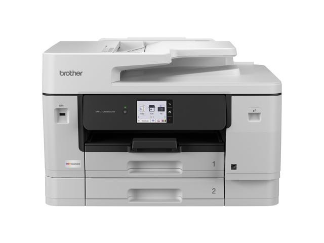 Brother - INKvestment 6960 Wireless Color All-in-One Inkjet Printer with 11”x17” capabilities/2 Paper Trays (MFCJ6960DW) - Gray - image 7