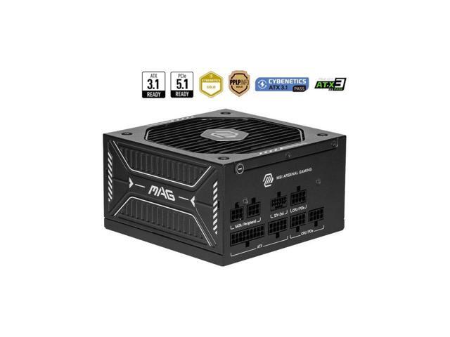 MSI - MAG A750GLS PCIE5 750W ATX 3.1 & PCIe 5.1 Ready Fully modular 80 Plus Gold Energy Efficiency Gaming Power Supply - Black - image 12