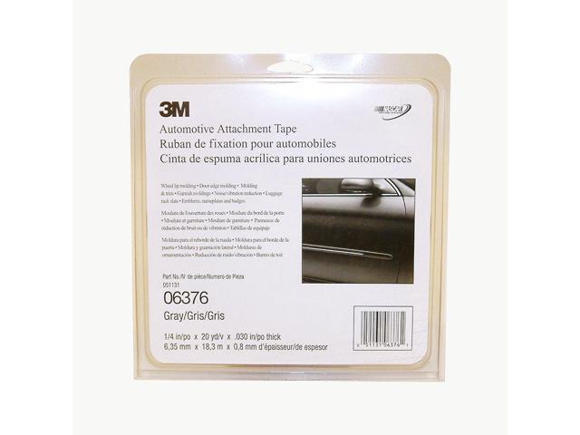 3M Automotive Attachment Tape [30 mil] (06376): 1/4 in. x 60 ft. (Grey)