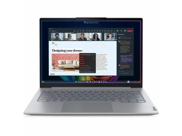 Lenovo - ThinkBook 14 Gen 9 14" Copilot+ PC - Latest Model - Intel Ultra 5 with 16GB Memory - 512GB SSD - Arctic Grey - image 9