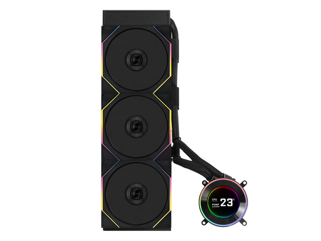 Lian Li Hydroshift II-C LCD 360TL Flex Liquid CPU Cooler 360mm AIO 2.1 IPS LCD Screen Daisy-Chain Low-Noise Intel LGA 1851/1700, AMD...