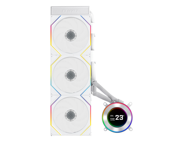 Lian Li Hydroshift II-C LCD 360TL Flex Liquid CPU Cooler 360mm AIO 2.1 IPS LCD Screen Daisy-Chain Low-Noise Intel LGA 1851/1700, AMD...
