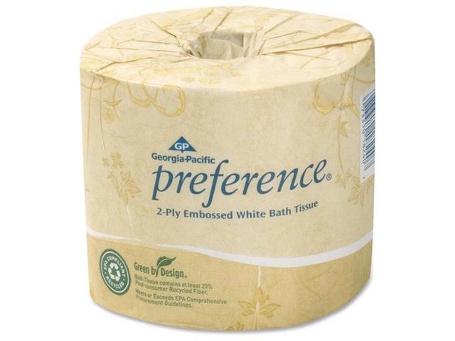 Embossed 2-Ply Bathroom Tissue, 550 Sheet/Roll, 80 Rolls/Carton