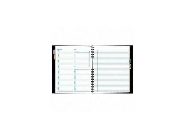 Blueline Notepro Undated Daily Planner, 9.25 X 7.25, Black Cover, Undated A29C81