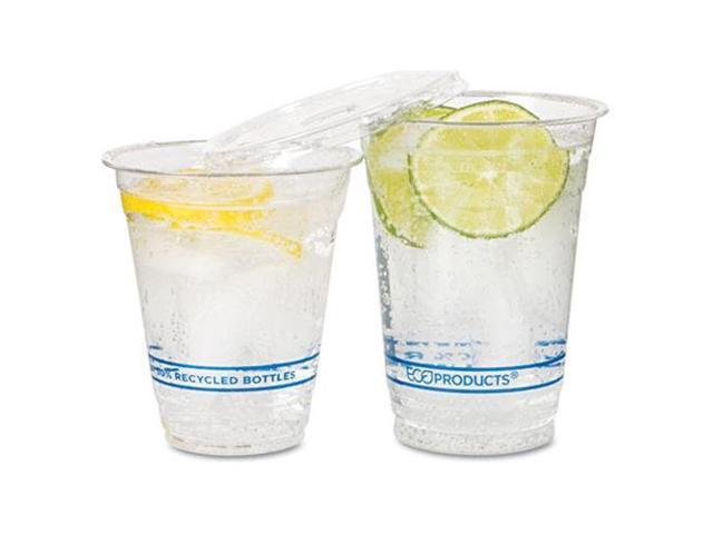 BlueStripe 25% Recycled Content Cold Cups 12 oz Clear/Blue 50/Pk 20 Pk/Ct