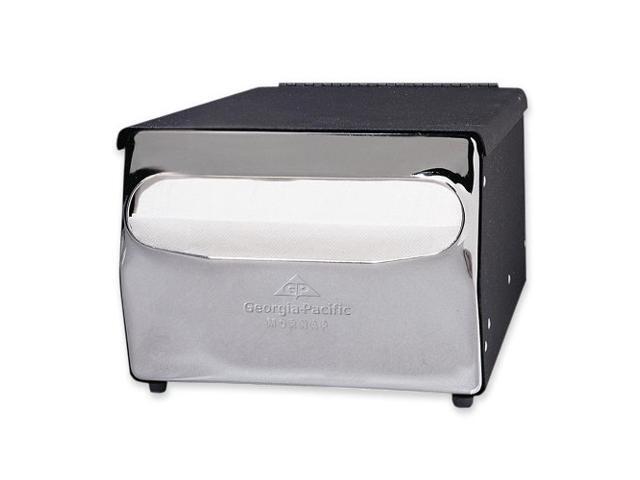 Georgia-Pacific MorNap Cafeteria Model Napkin Dispenser - Steel - Black