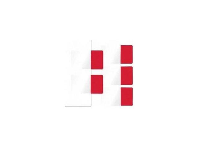 Easy-To-Read Self-Stick Index Tabs 0.43' Wide Red 50/Pack 76801